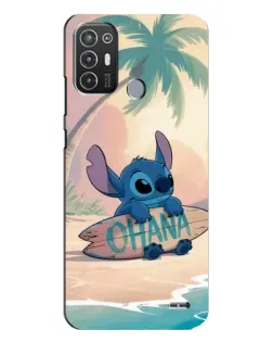 Чохол для TECNO Pop 6 Pro (BE8) з картинкою «Стіч на серфі»