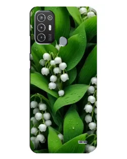 Чехол для TECNO Pop 6 Pro (BE8) с картинкой «Ландыши в зелени»