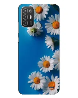 Чехол для TECNO Pop 6 Pro (BE8) с картинкой «Белоснежные маргаритки»