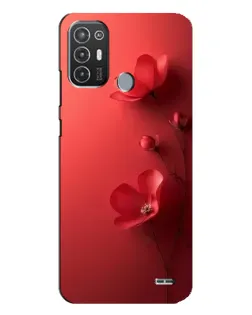 Чехол для TECNO Pop 6 Pro (BE8) с картинкой «Маковые соцветия»