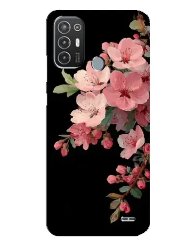 Чехол для TECNO Pop 6 Pro (BE8) с картинкой «Розовая ветка сакуры»