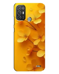 Чехол для TECNO Pop 6 Pro (BE8) с картинкой «Золотые лепестки»