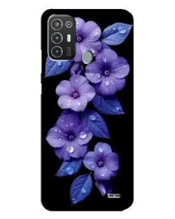 Чехол для TECNO Pop 6 Pro (BE8) с картинкой «Фиолетовые цветы с росою» Чехол для TECNO Pop 6 Pro (BE8) с картинкой «Фиолетовые цветы с росою»