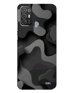Чохол для TECNO Pop 6 Pro (BE8) з картинкою «Темний абстрактний камуфляж»