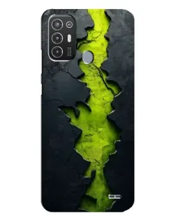 Чохол для TECNO Pop 6 Pro (BE8) з картинкою «Салатовий розлом скелі»