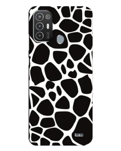 Чехол для TECNO Pop 6 Pro (BE8) с картинкой «Черно-белый жираф»