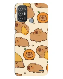 Чехол для TECNO Pop 6 Pro (BE8) с картинкой «Капибары с апельсинами» Чехол для TECNO Pop 6 Pro (BE8) с картинкой «Капибары с апельсинами»