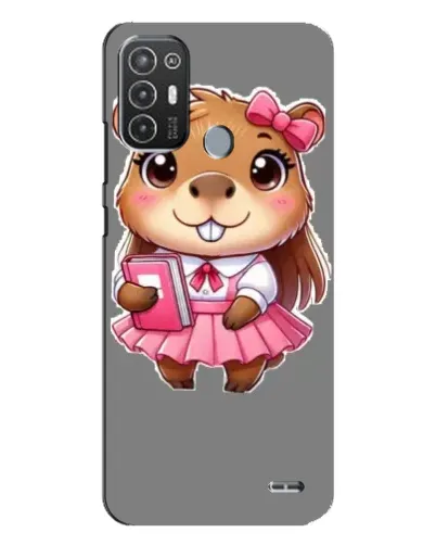 Чехол для TECNO Pop 6 Pro (BE8) с картинкой «Девочка капибара» Чехол для TECNO Pop 6 Pro (BE8) с картинкой «Девочка капибара»