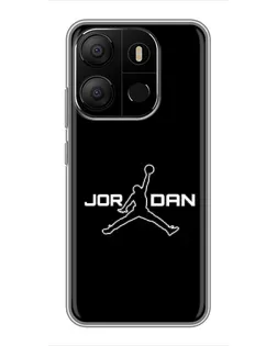 Чехол для TECNO Pop 7 Pro с картинкой «Nike Pink Swirl»