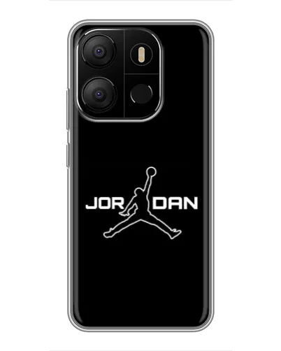 Чехол для TECNO Pop 7 Pro с картинкой «Nike Pink Swirl»