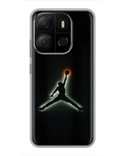 Чехол для TECNO Pop 7 Pro с картинкой «Jordan Gradient Logo»