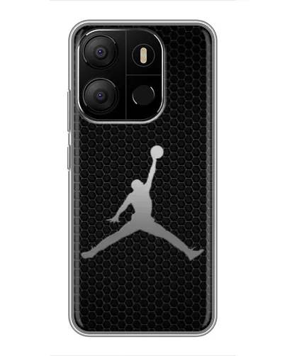 Чехол для TECNO Pop 7 Pro с картинкой «Jordan Dark Carbon»