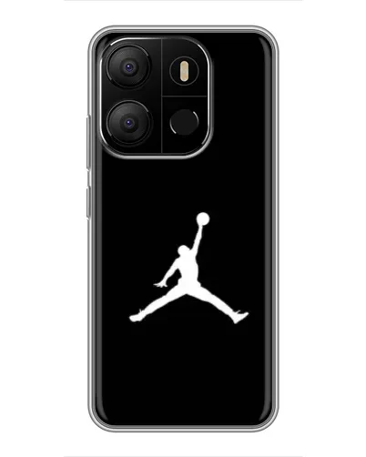 Чехол для TECNO Pop 7 Pro с картинкой «Jordan Silhouette»