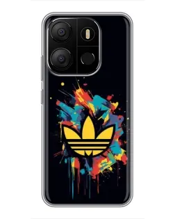 Чехол для TECNO Pop 7 Pro с картинкой «Adidas Splash»