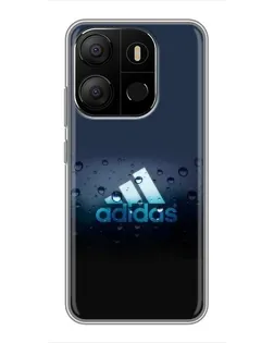 Чехол для TECNO Pop 7 Pro с картинкой «Adidas Water Drops»