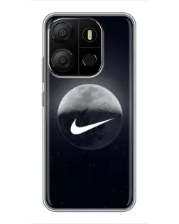 Чехол для TECNO Pop 7 Pro с картинкой «Nike в стиле граффити»