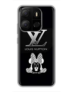 Чехол для TECNO Pop 7 Pro с картинкой «LV и Минни Маус»