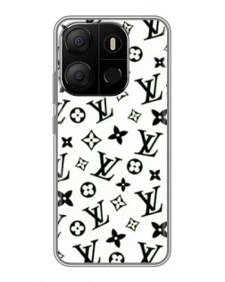 Чехол для TECNO Pop 7 Pro с картинкой «Монохромный хаос LV»