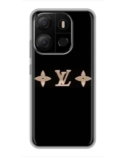 Чехол для TECNO Pop 7 Pro с картинкой «Louis Vuitton — минимализм»