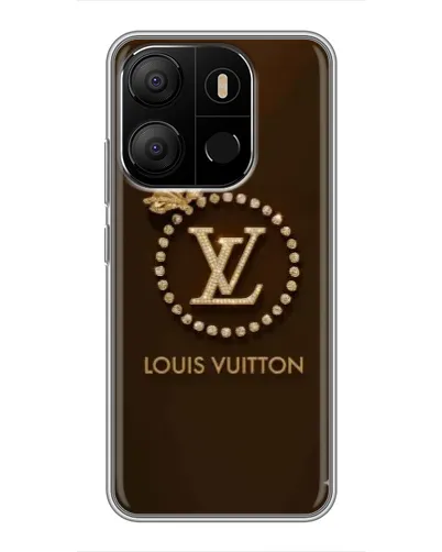 Чехол для TECNO Pop 7 Pro с картинкой «LV — золотая печать» Чехол для TECNO Pop 7 Pro с картинкой «LV — золотая печать»