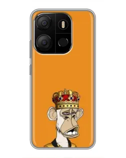 Чехол для TECNO Pop 7 Pro с картинкой «Золотая обезьяна Bored Ape»