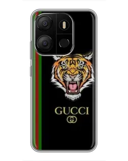 Чехол для TECNO Pop 7 Pro с картинкой «Тигр Gucci» Чехол для TECNO Pop 7 Pro с картинкой «Тигр Gucci»