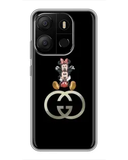 Чехол для TECNO Pop 7 Pro с картинкой «Минни Маус на лого» Чехол для TECNO Pop 7 Pro с картинкой «Минни Маус на лого»