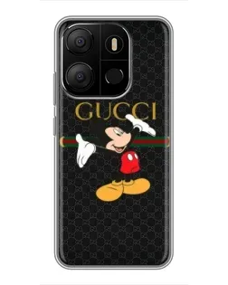 Чехол для TECNO Pop 7 Pro с картинкой «Микки Маус Gucci» Чехол для TECNO Pop 7 Pro с картинкой «Микки Маус Gucci»