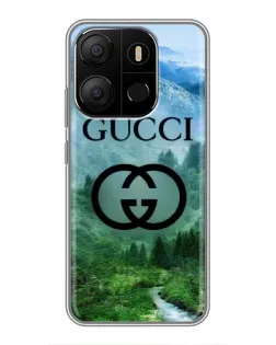 Чехол для TECNO Pop 7 Pro с картинкой «Gucci — горный пейзаж» Чехол для TECNO Pop 7 Pro с картинкой «Gucci — горный пейзаж»