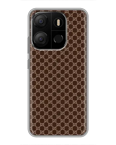 Чехол для TECNO Pop 7 Pro с картинкой «Gucci — шоколадная сетка» Чехол для TECNO Pop 7 Pro с картинкой «Gucci — шоколадная сетка»