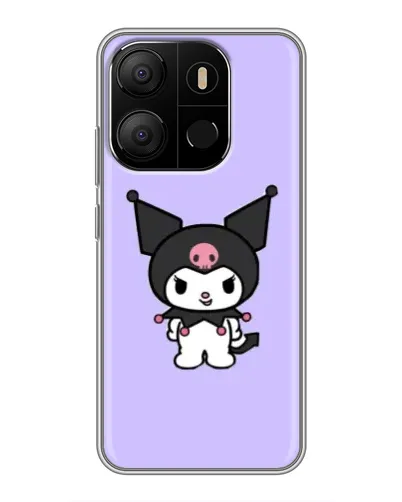 Чехол для TECNO Pop 7 Pro с картинкой «Kuromi — нежный фиолетовый»