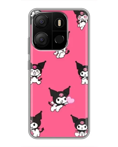 Чехол для TECNO Pop 7 Pro с картинкой «Паттерн с Куроми»