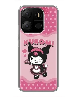 Чехол для TECNO Pop 7 Pro с картинкой «Розовая Куроми»
