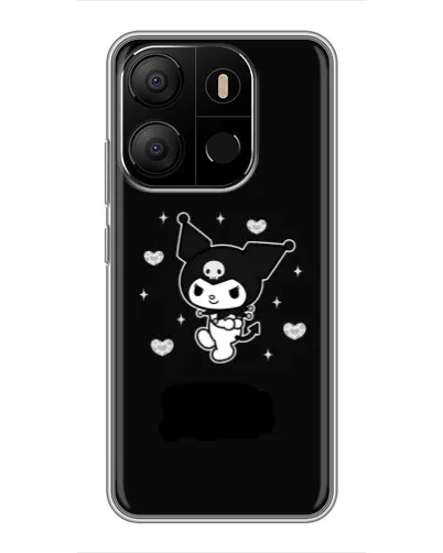 Чехол для TECNO Pop 7 Pro с картинкой «Черная Куроми»