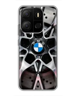 Чехол для TECNO Pop 7 Pro с картинкой «BMW — деталь диска»