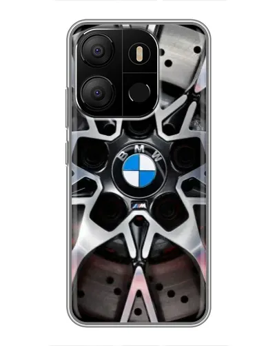 Чехол для TECNO Pop 7 Pro с картинкой «BMW — деталь диска»