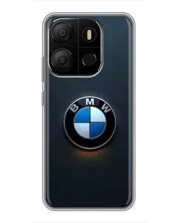 Чохол для TECNO Pop 7 Pro з картинкою «Логотип BMW — мінімалізм»