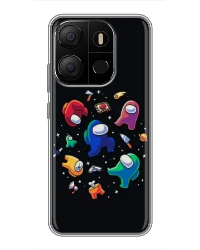 Чехол для TECNO Pop 7 Pro с картинкой «Among Us космос» Чехол для TECNO Pop 7 Pro с картинкой «Among Us космос»