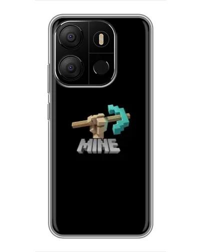 Чехол для TECNO Pop 7 Pro с картинкой «Алмазная кирка» Чехол для TECNO Pop 7 Pro с картинкой «Алмазная кирка»