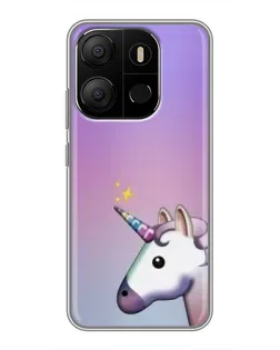 Чехол для TECNO Pop 7 Pro с картинкой «Единорог градиент» Чехол для TECNO Pop 7 Pro с картинкой «Единорог градиент»