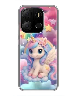 Чехол для TECNO Pop 7 Pro с картинкой «Маленький единорог» Чехол для TECNO Pop 7 Pro с картинкой «Маленький единорог»