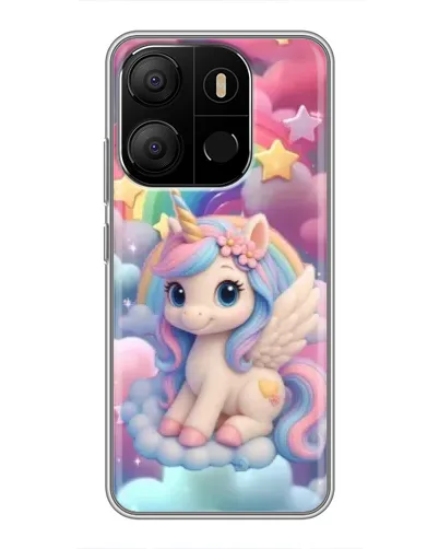 Чехол для TECNO Pop 7 Pro с картинкой «Маленький единорог» Чехол для TECNO Pop 7 Pro с картинкой «Маленький единорог»