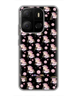 Чехол для TECNO Pop 7 Pro с картинкой «Magic Unicorn паттерн»