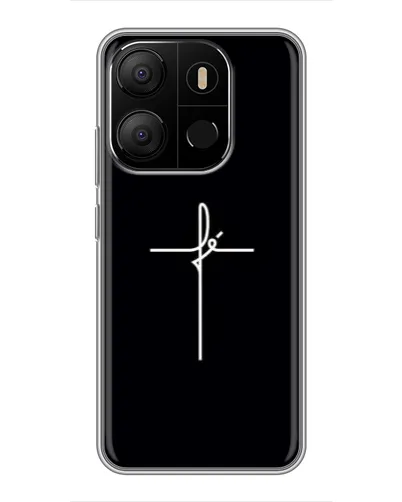 Чехол для TECNO Pop 7 Pro с картинкой «Тонкий крест» Чехол для TECNO Pop 7 Pro с картинкой «Тонкий крест»
