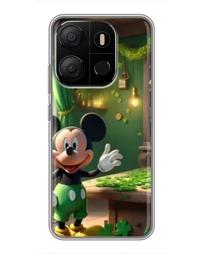 Чехол для TECNO Pop 7 Pro с картинкой «Микки в мастерской» Чехол для TECNO Pop 7 Pro с картинкой «Микки в мастерской»