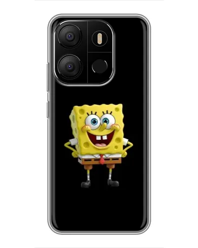 Чехол для TECNO Pop 7 Pro с картинкой «Классический Губка Боб»