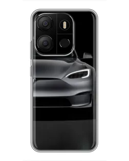 Чехол для TECNO Pop 7 Pro с картинкой «Tesla Model S Look»