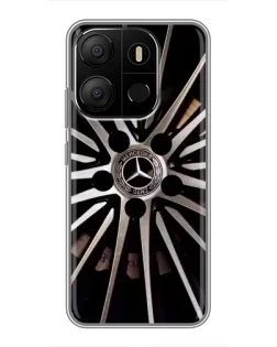 Чехол для TECNO Pop 7 Pro с картинкой «Диск Mercedes»