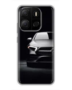 Чехол для TECNO Pop 7 Pro с картинкой «Свет фар Mercedes»