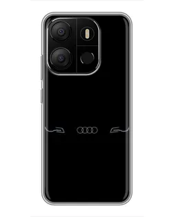 Чехол для TECNO Pop 7 Pro с картинкой «Audi — световой подпись» Чехол для TECNO Pop 7 Pro с картинкой «Audi — световой подпись»